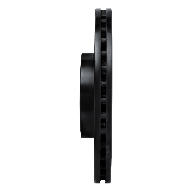 Land Rover Discovery Brake Rotor (1) - Front Left - R1 Concepts - Drilled & Slotted - Black - `18-`24